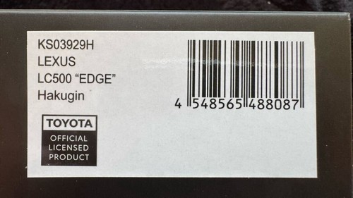 Kyosho 1/43 Lexus LC500 EDGE Hakugin Limited Edition Diecast Model - Picture 7 of 8