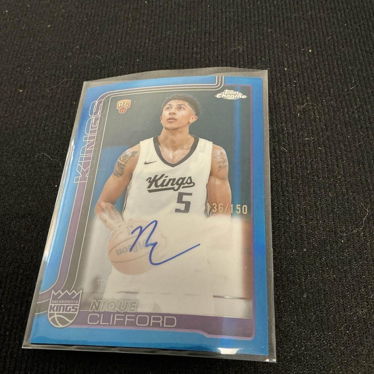 NIQUE CLIFFORD 2025-26 Topps Chrome True Blue Refractor Auto 134