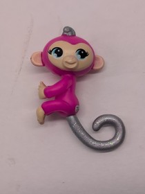 WowWee Fingerlings Lot Of 7 Monkeys, Pink, Purple, Black And White