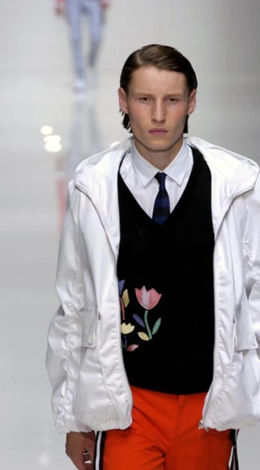 Burberry — Burberry Prorsum S/S 2005 Men Tulip Motif Appliqué Jumper by Christopher Bailey