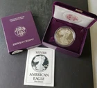1990 S Proof $1 American Silver Eagle Dollar