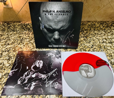 Philip H Anselmo Illegals Signed Twice Rare Vinyl 150 Twice Pantera Walk Through