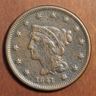 Photo of a 1841-P Large Cent from an eBay listing that sold on Jul 19, 2026