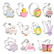 11 TLG Ausstechformen Ostern Hasen Eier Lamm Keksausstecher aus Edelstahl für