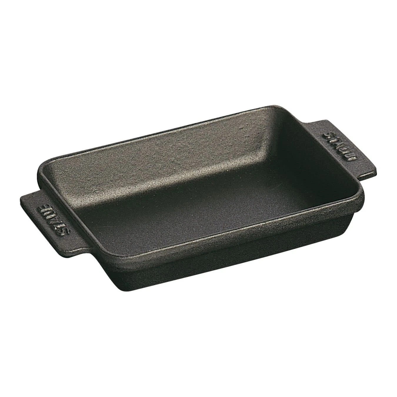 Staub Mini Rectangular Cast Iron Baking Dish Black 5.75x4.5in 8oz 1301423 - NEW