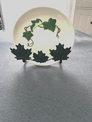 6 METLOX PoppyTrail California Ivy 6.5'' Dessert Bread Butter Plates Hand Painted