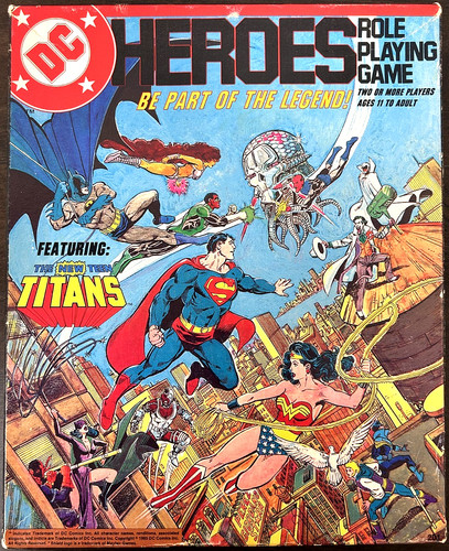 Mayfair Games 201 - DC Heroes Role Playing Game Boxed Set (1985) - COMPLETE!