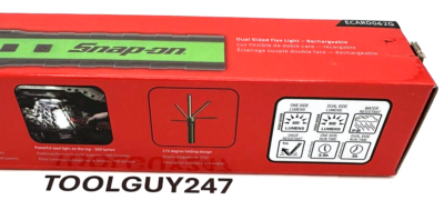 SNAP ON Dual-Sided FLEX LIGHT ECARD062 G GREEN 800 Lumens