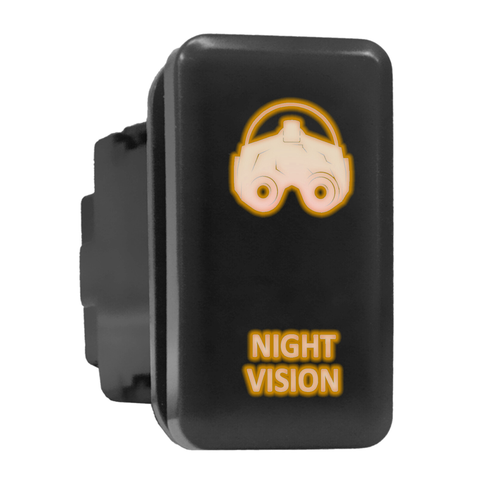 Night Vision Orange Backlit Push Switch 1.54x0.83in Fits Toyota