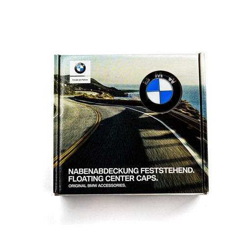 Genuine BMW 56mm Floating Alloy Wheel Centre Cap Set Of 4 For 5x112mm Wheels - Picture 6 of 9