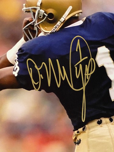 Derrick Mayes Notre Dame Fighting Irish Packers Signed Auto 8x10 Photo JSA - Picture 2 of 5