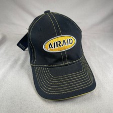 AIRAID Hat Men OS FlexFit Black Yellow Embroidered Automotive Air Intake