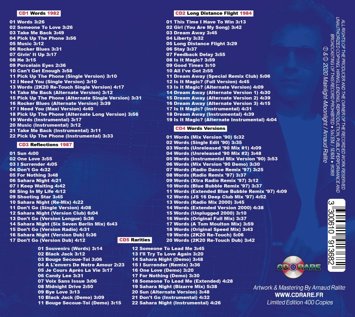 F.R. DAVID - WORDS & MELODIES - BEST OF & RARITIES - 5 CD
