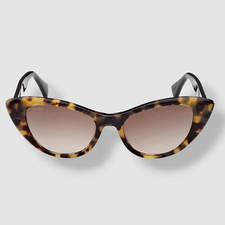  209 Max Mara Women's Black Cat-Eye Sunglasses Shades Size 51-18-140