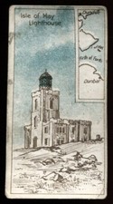 Tobacco Card, Societe Job, BRITISH LIGHTHOUSES, 1925, Isle of May Lighthouse,#18