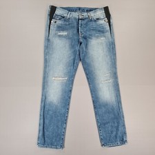 7 For All Mankind Womens Maternity Jeans Blue W32 L29 Josefina Studded