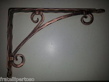 REGGIMENSOLA 19CM RM LUXOR RAMATA PER MENSOLE IN LEGNO E CRISTALLO 