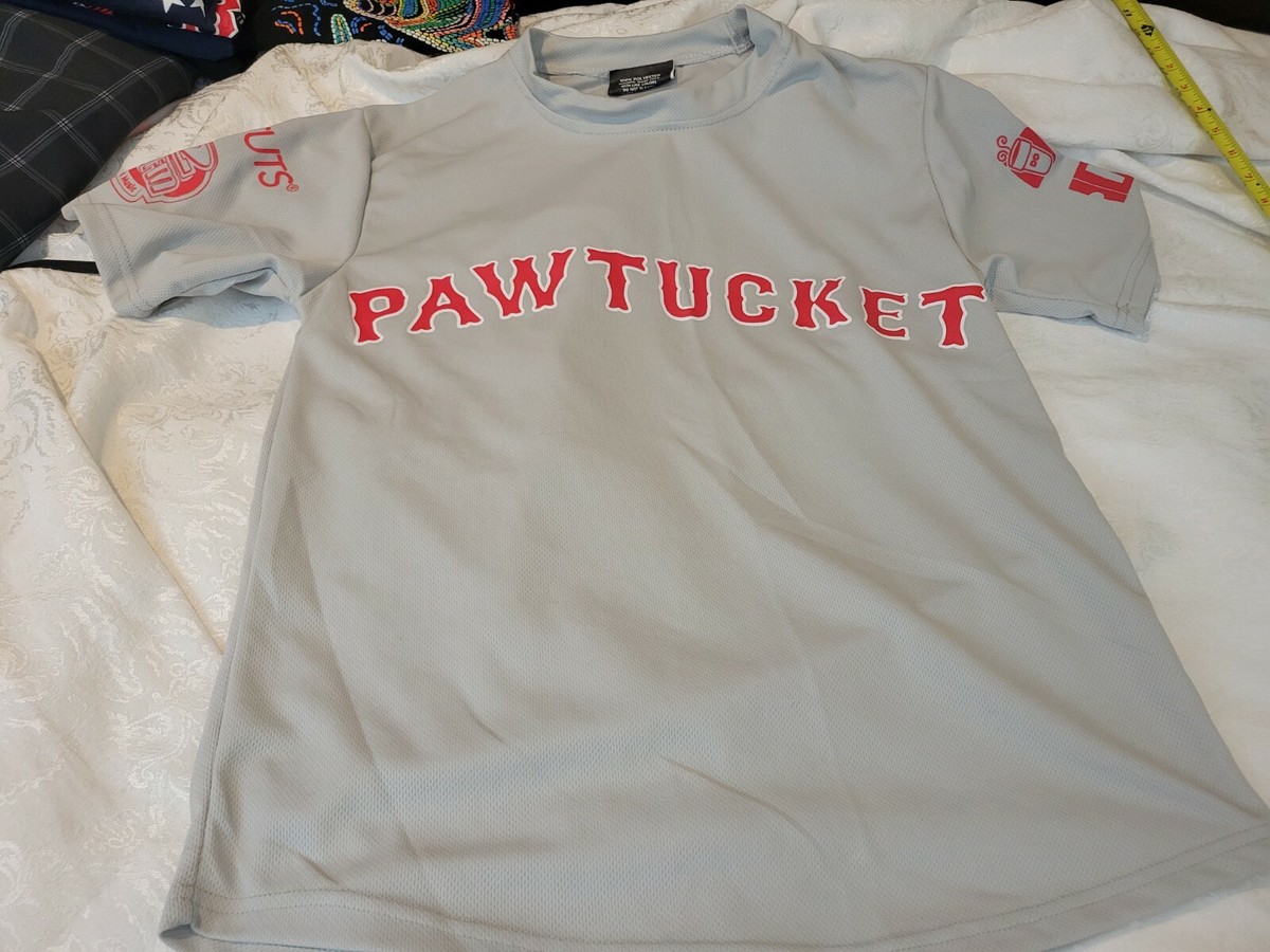 テツナリ 未使用クレメンス レッドソックス ＃21オーセンティックジャージ Pawtucket red sox shirt #21 Roger Clemens Promo Boston Minor