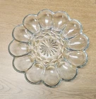 Vintage Anchor Hocking 10" Presence Egg Plate Clear Glass