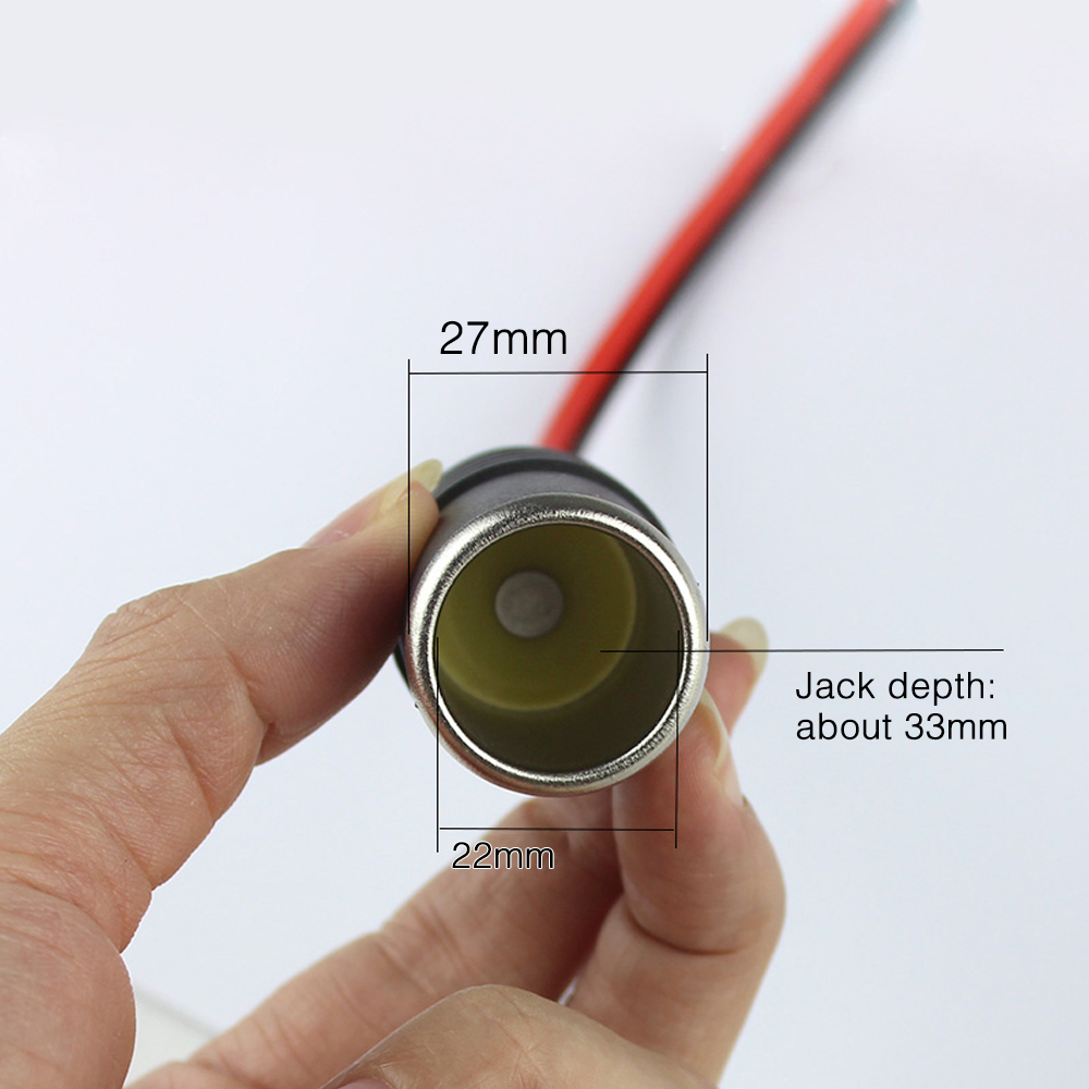 Hardwire Cigar Socket Cigarette Lighter 12v Female Car Plug Connector
