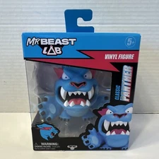 Rare Chase Mr Beast Lab Metallic Panther Blue Vinyl Figure Shiny Game USA SEALED