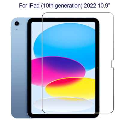 Temepred Glass Screen Protector for iPad 10th Generation (10.9 inch 2022 models)