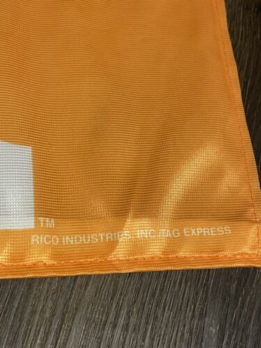 Tennessee Volunteers 11""x14"" bandiera auto 2 lati etichetta Rico Industries Exp 19,75"" palo - Foto 3 di 7