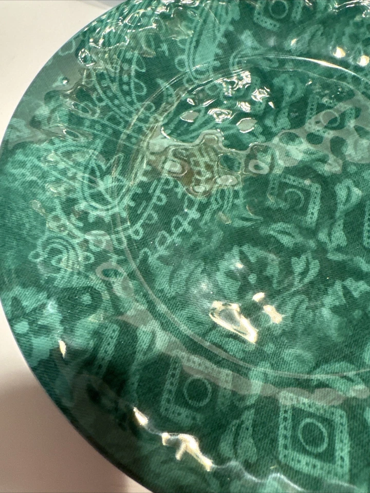 Juego de 4 Platos de Melamina Southern Living Verde Exclusivamente Dillard's NUEVO Foto 3 de 4