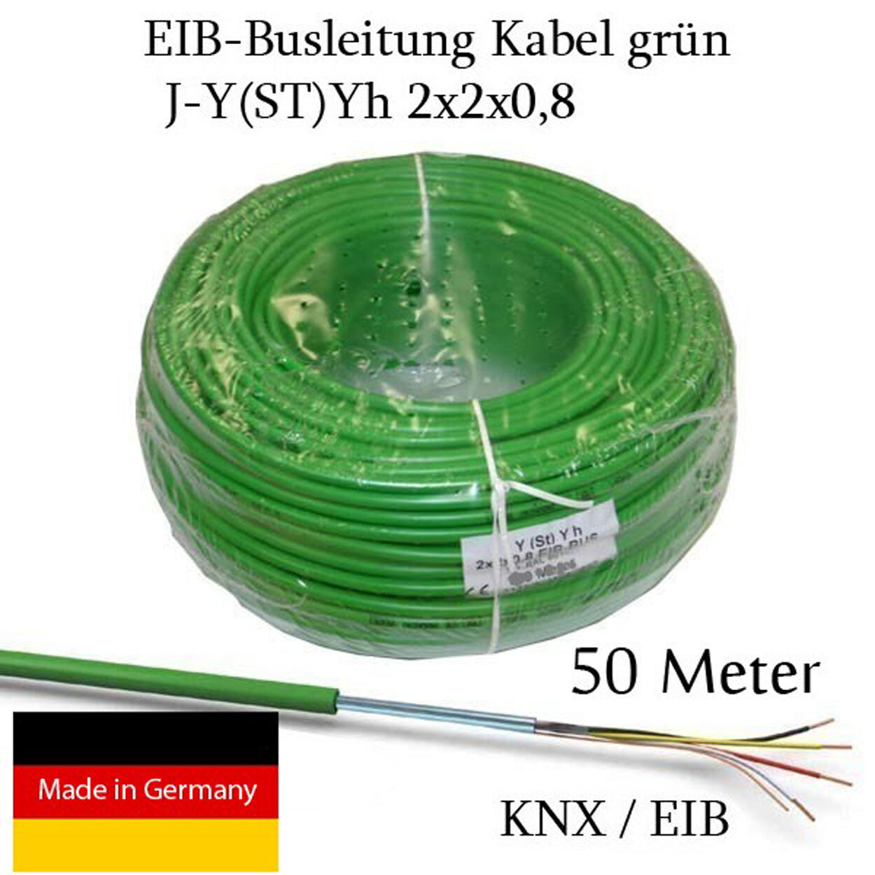 VOKA 50m EIB Bus Line 2x2x0 8 BUS Cable J Y St Yh KNX Data Cable MSR voka-50m-eib-bus-line-2x2x0-8-bus-cable-j-y-st-yh-knx-data-cable-msr