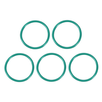 Fluorinated Rubber O-Rings, 24x20.2x1.9mm Width Sealing Ring Green 5pcs