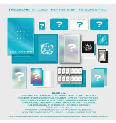 TREASURE THE 1ST STEP アルバムセット TREASURE 1st FULL ALBUM THE FIRST STEP:TREASURE EFFECT Photocard
