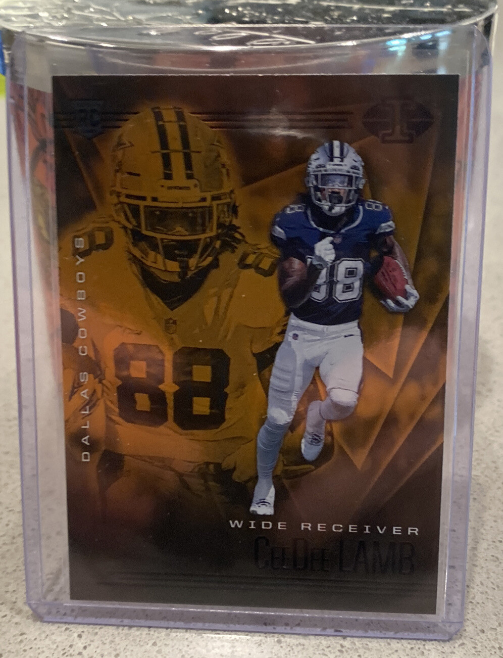 2020 Panini Illusions Ceedee Lamb Orange Parallel #18 Dallas Cowboys