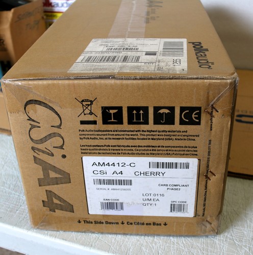 POLK AUDIO - CSi A4 -CENTER CHANEL CHERRY -NEW -OLD STOCK -ORIGINAL BOX -R-03/23 - Imagen 4 de 4