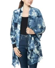 Jenni On ESF-12265 Repeat Jersey Wrap Scarf, One Size In Color Blue