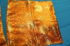 Vintage Orange Oriental Pillow Cover with invisable zipper 17"x 17" set of two — photo 4