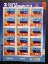 France 2024 Block Stamp Sheet Airport Paris Charles De Gaulle New** MNH