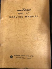 Yamaha Electone Service Manual Model D-7