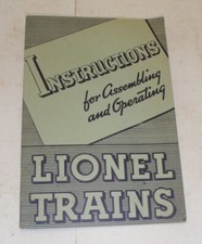 Lionel Trains Instructions For Assembling And Operating Manual