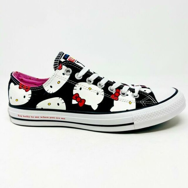 black hello kitty converse