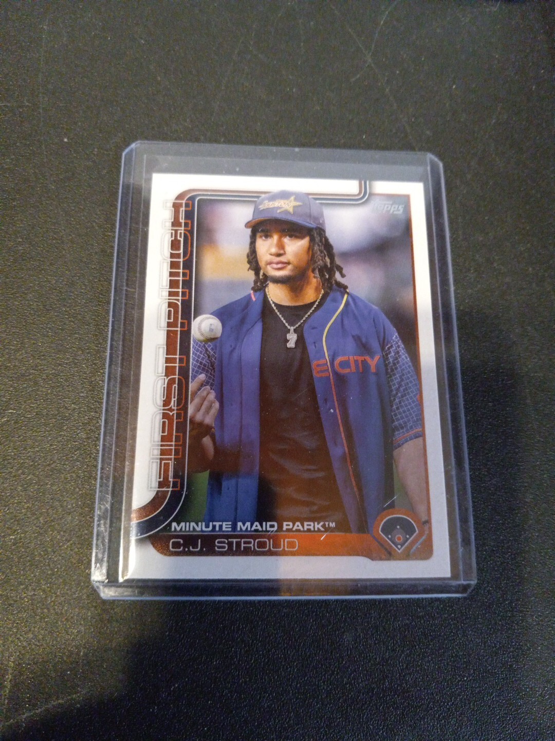 #FP-10 C.J. Stroud Houston Astros '24 First Pitch 2025 Topps Series 1