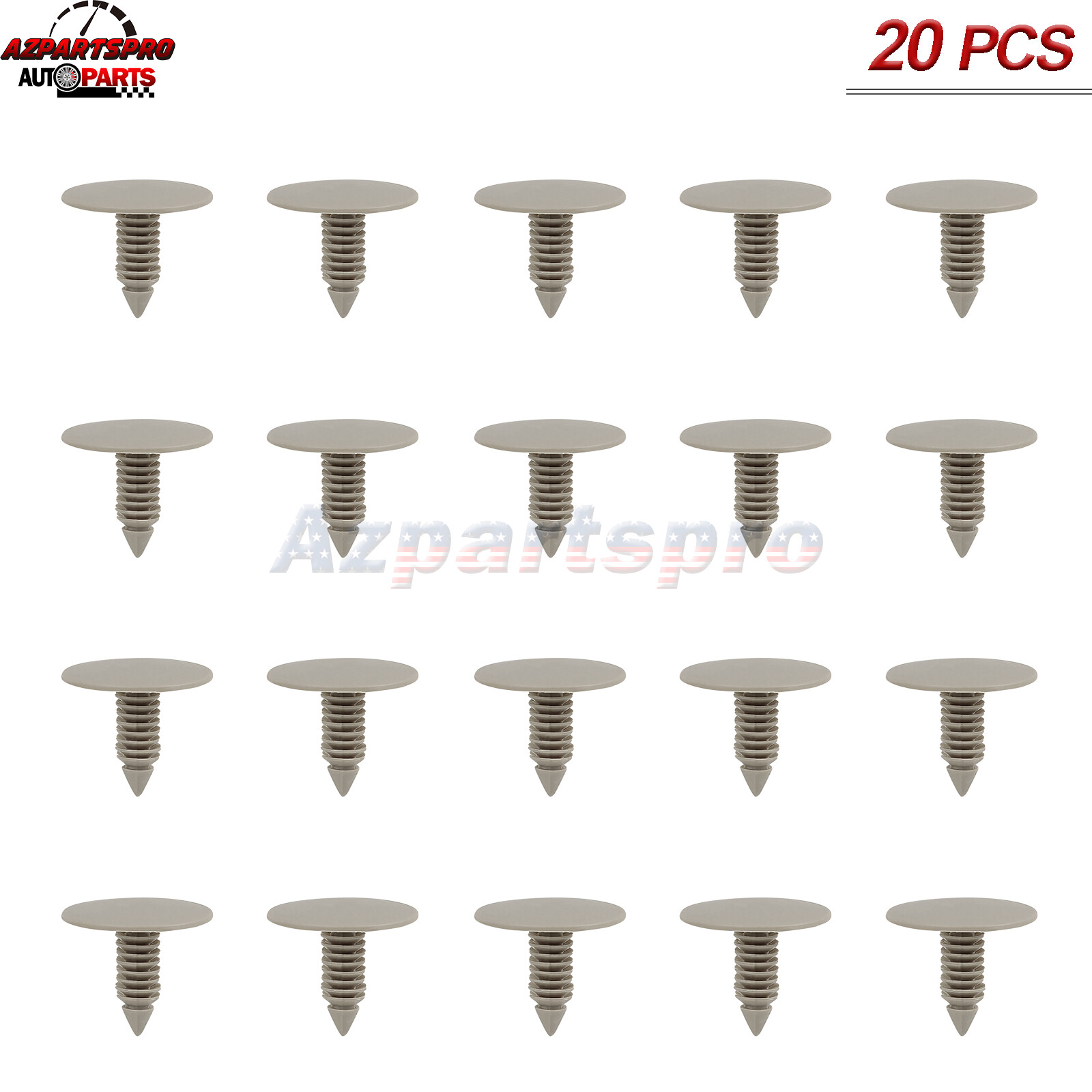 20pcs Car Nylon Interior Roof Headliner Retainers TY98TL2-AA for Chrysler Dodge