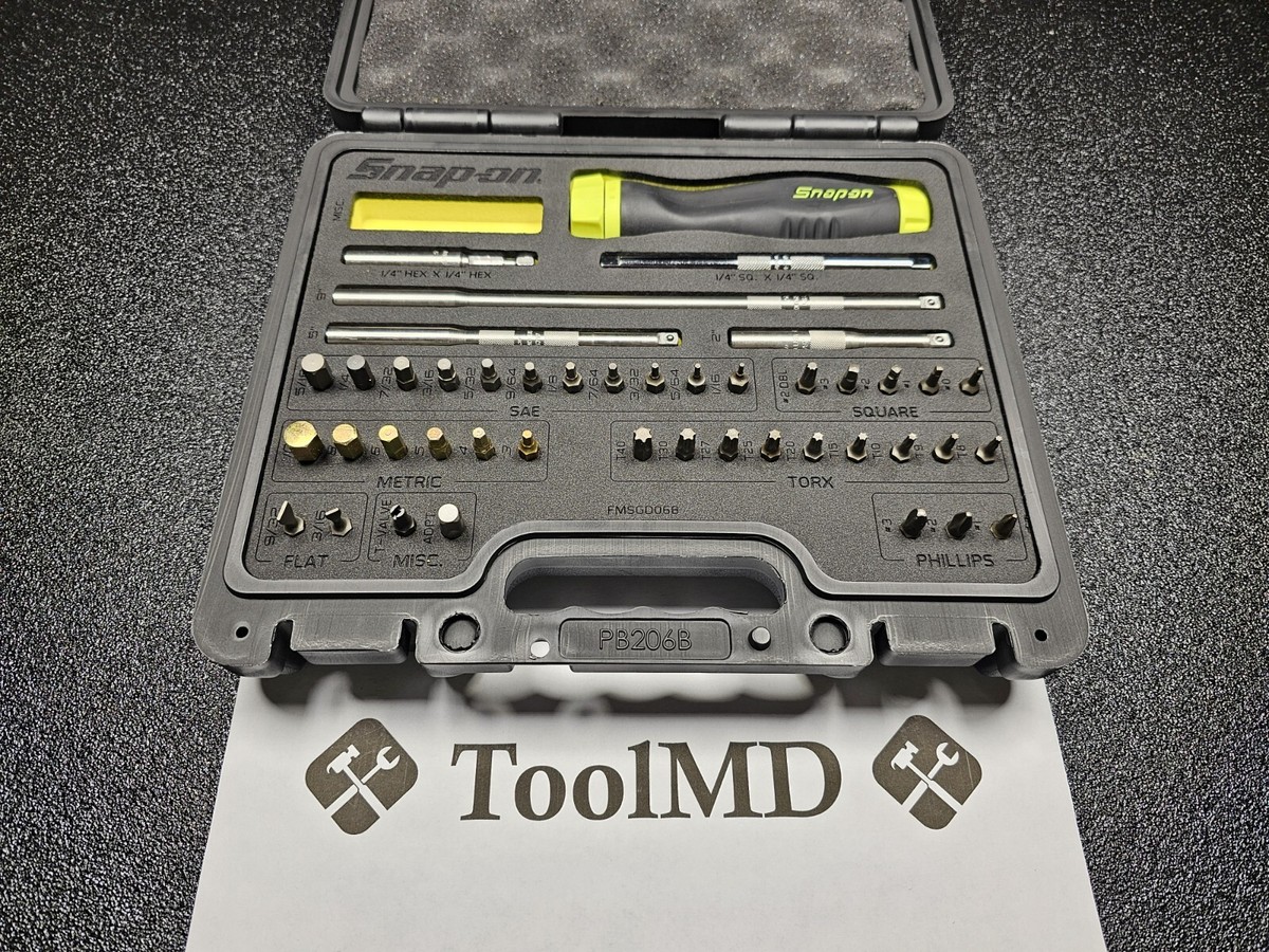 Snap-on Tools NEW HI-VIS YELLOW Ratcheting Screwdriver Master Set