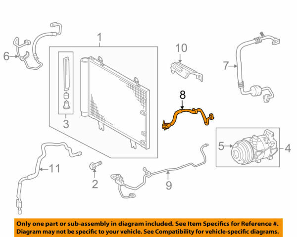 88707-53090 Toyota Pipe sub-assy, suction 8870753090, New Genuine 