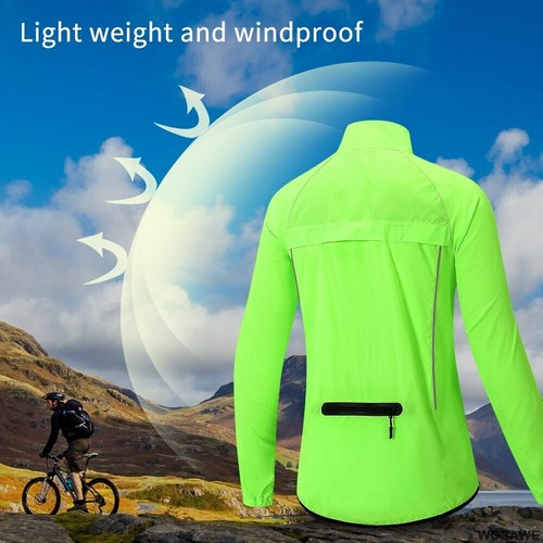 Ultralight Reflective Cycling Jacket Windproof Jerseys Mountain Bike MTB Jackets - Picture 12 of 17