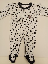 NCAA OHIO STATE INFANT POLKA DOT FOOTED CREEPER NEWBORN