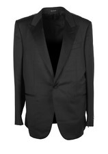ZEGNA Black Milano Multiseason Tuxedo Suit Size 58 / 48R U.S. New With Tags