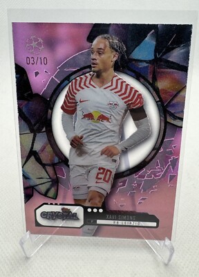 Topps Crystal Premium CL 2023/24 No. 64 Xavi Simons Pink /10 RB Leipzig