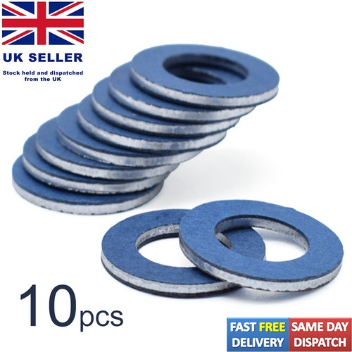 10x Oil Drain Plug Washer Gaskets For Toyota Aygo Avensis RAV4 Yaris