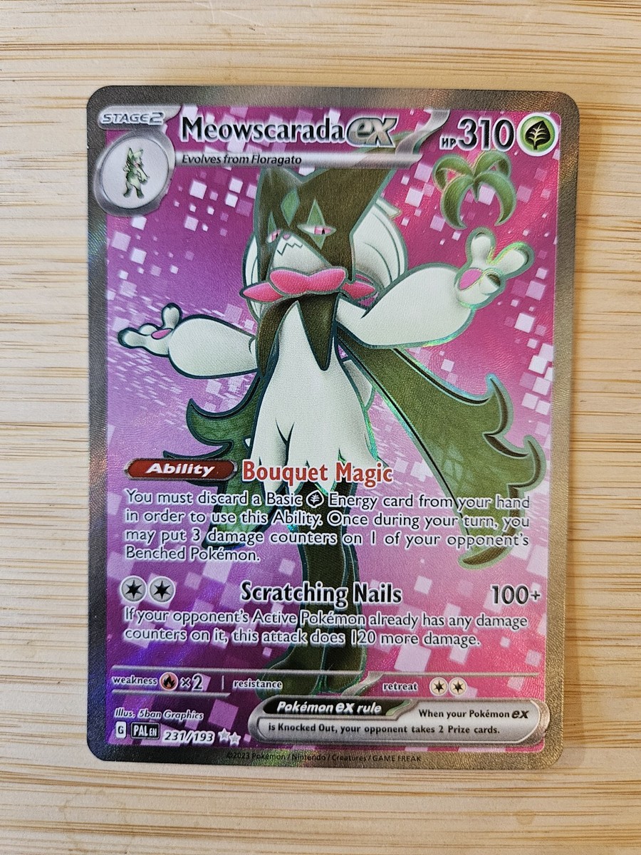Meowscarada ex 231/193 Paldea Evolved (PAL) NM Full Art Pokemon