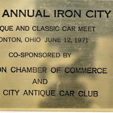 1971 Antique Classic Car Show Meet Iron City Club Ironton Chamber Commerce Ohio
